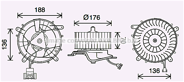 Вентилятор салона NISSENS арт. MS8689