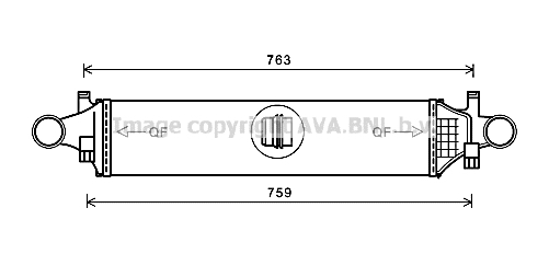 Интеркулер THERMOTEC арт. MSA4658