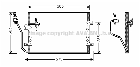 Радиатор кондиционера THERMOTEC арт. MSA5330