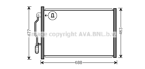 Радиатор кондиционера NISSENS арт. MSA5605