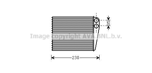 Радиатор печки AVA QUALITY COOLING MSA6465