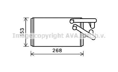 Радиатор печки NRF арт. MT6259