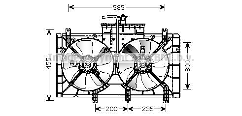 Вентилятор охлаждения двигателя NISSENS арт. MZ7537