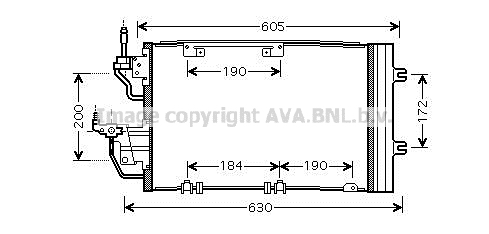 Радіатор кодиціонера NISSENS арт. OL5454D