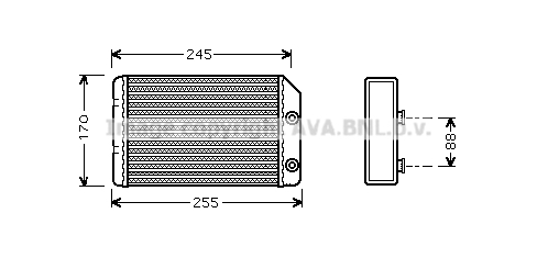 Радиатор печки AVA QUALITY COOLING OL6315