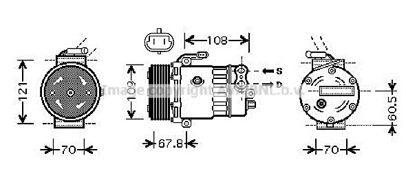 Компресор THERMOTEC арт. OLAK139