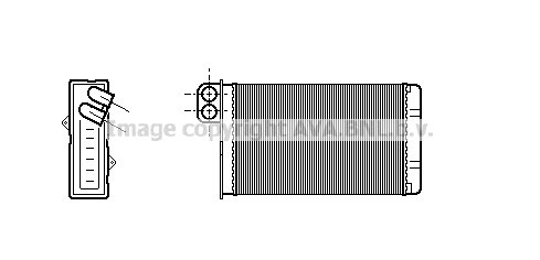 Радиатор печки THERMOTEC арт. PE6015