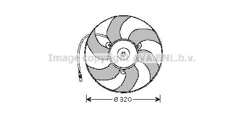 Вентилятор охлаждения двигателя NISSENS арт. PE7513