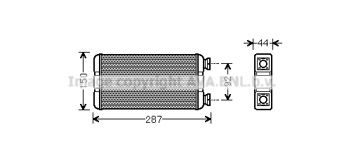 Радиатор печки FAST арт. RTA6457