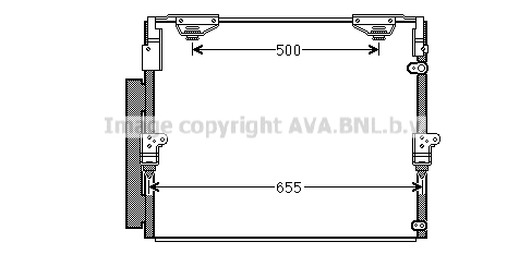 Радиатор кондиционера AVA QUALITY COOLING TO5560D