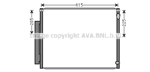 Радиатор кондиционера AVA QUALITY COOLING TOA5564D