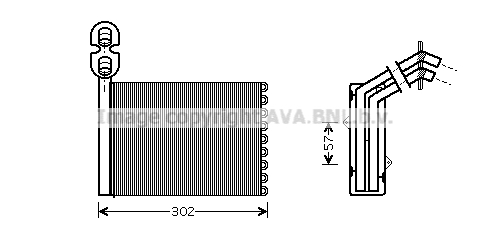 Радиатор печки THERMOTEC арт. VNA6201