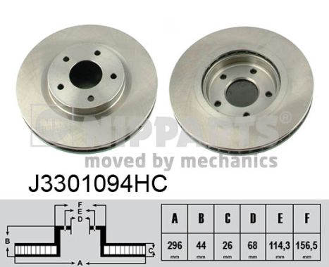 Тормозной диск BOSCH арт. J3301094HC