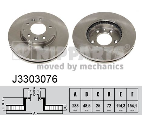 Тормозной диск MEYLE арт. J3303076