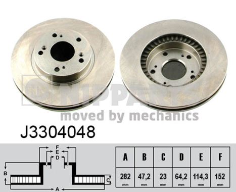 Тормозной диск BLUE PRINT арт. J3304048
