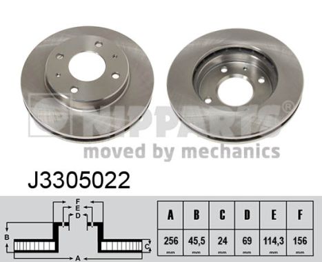 Тормозной диск BLUE PRINT арт. J3305022