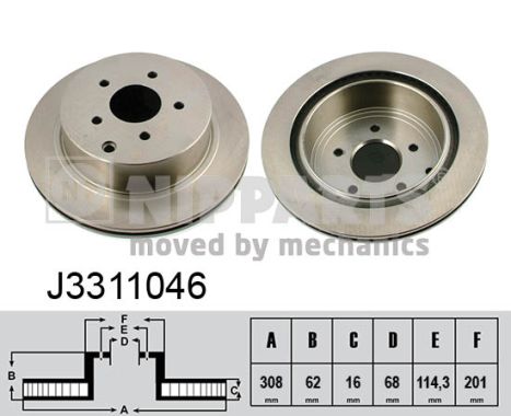 Тормозной диск TEXTAR арт. J3311046