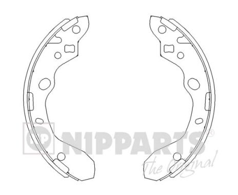 Комплект тормозных колодок NK арт. J3503037