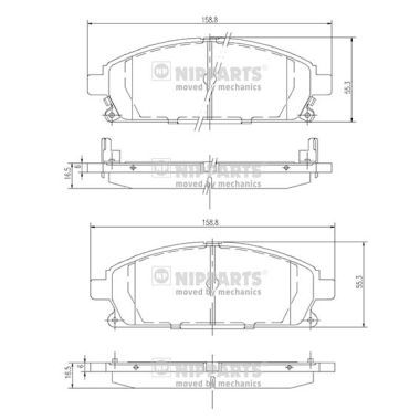 Гальмівні колодки BREMBO арт. J3601071