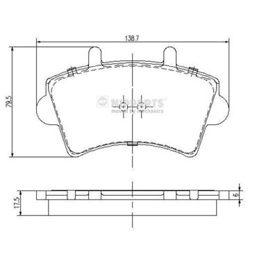 Тормозные колодки дисковые BOSCH арт. J3601079