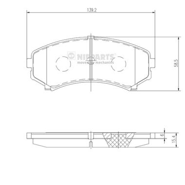 Тормозные колодки дисковые A.B.S. арт. J3605039