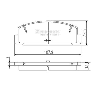 Тормозные колодки дисковые MEYLE арт. J3613002