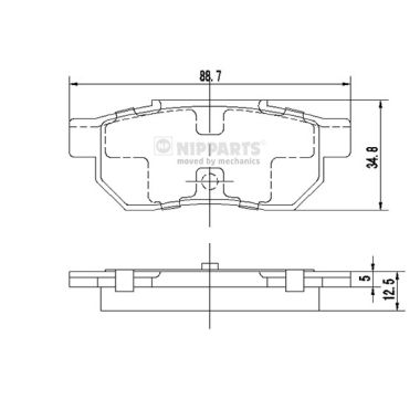Тормозные колодки дисковые TRW арт. J3614002