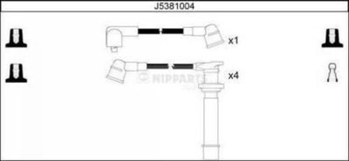 Комплект кабелiв запалювання BLUE PRINT арт. J5381004