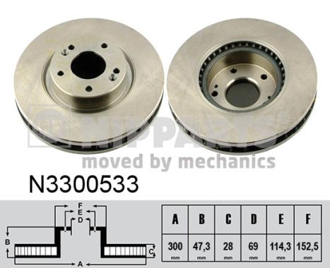 Тормозной диск FEBI BILSTEIN арт. N3300533