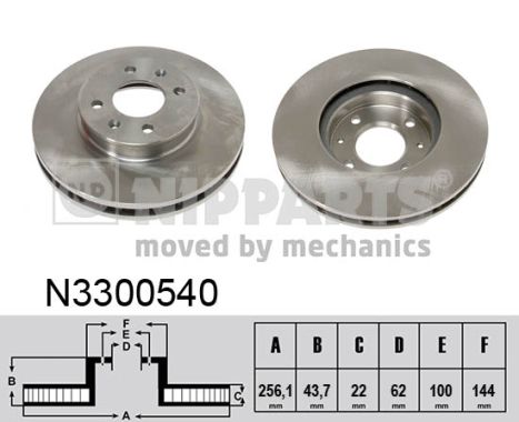 Тормозной диск BOSCH арт. N3300540