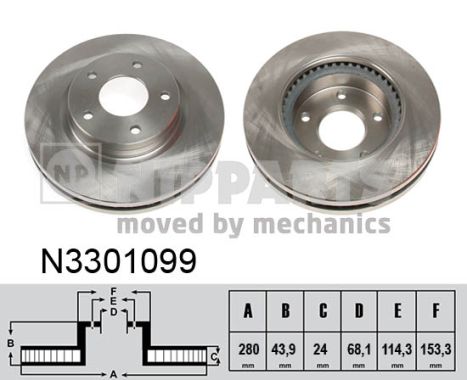 Тормозной диск CIFAM арт. N3301099