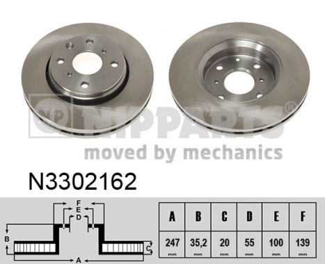 Тормозной диск CHAMPION арт. N3302162