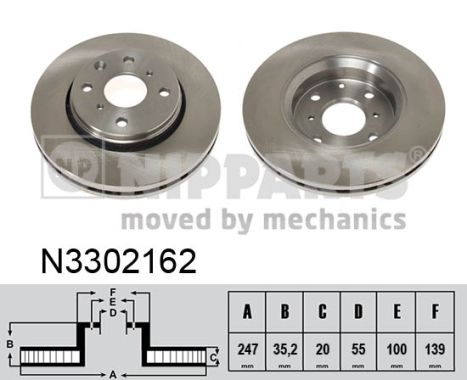 Тормозной диск BREMBO арт. N3302162