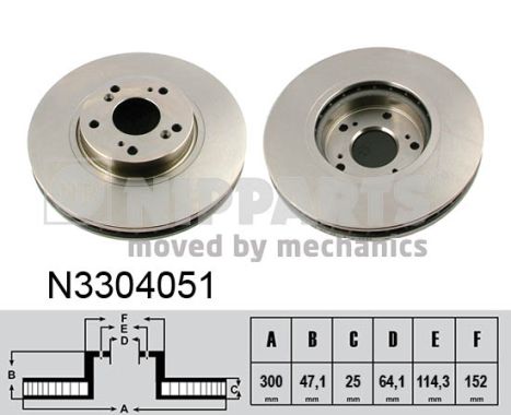 Тормозной диск BREMBO арт. N3304051