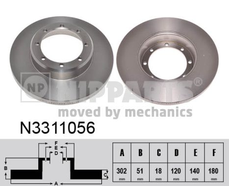 Тормозной диск BREMBO арт. N3311056