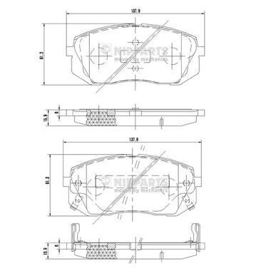 Тормозные колодки дисковые BLUE PRINT арт. N3600330