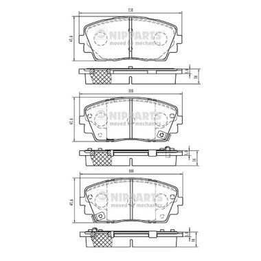 Тормозные колодки дисковые REMSA арт. N3600332