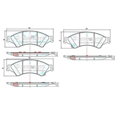 Тормозные колодки дисковые DELPHI арт. N3603075