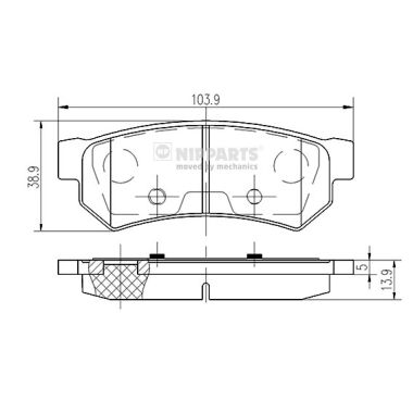 Тормозные колодки дисковые BREMBO арт. N3610907