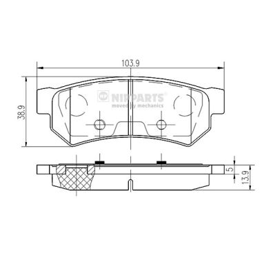 Тормозные колодки дисковые ICER арт. N3610907