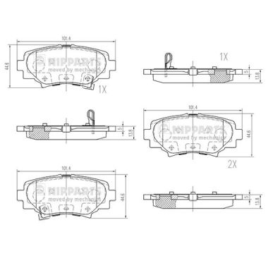 Тормозные колодки дисковые ZIMMERMANN арт. N3613027