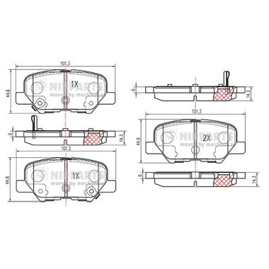 Тормозные колодки дисковые DELPHI арт. N3615017