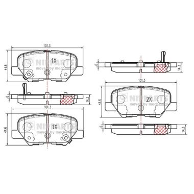 Тормозные колодки дисковые A.B.S. арт. N3615017