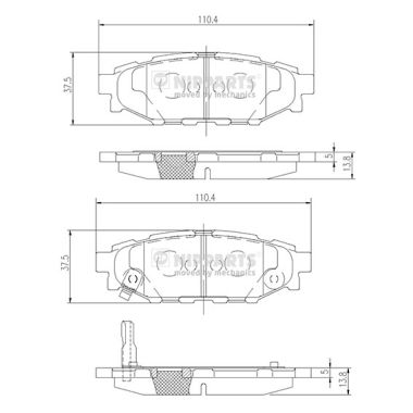 Тормозные колодки дисковые FERODO арт. N3617004