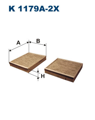 Фильтр салона MEYLE арт. K1179A-2X
