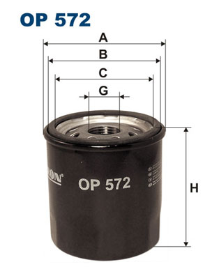 Масляный фильтр  арт. OP572