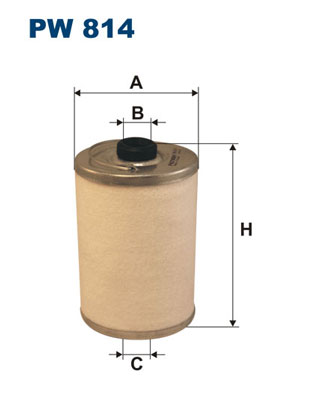 Фільтр палива MFILTER арт. PW814