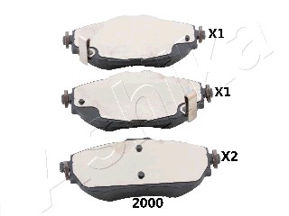 Тормозные колодки дисковые ABE арт. 50-02-2000