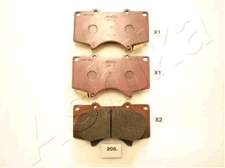 Тормозные колодки дисковые ABE арт. 50-02-205