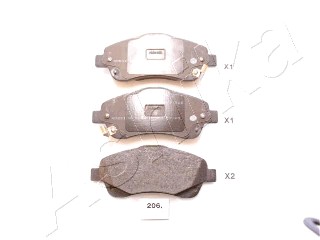 Тормозные колодки передние дисковые REMSA арт. 50-02-206